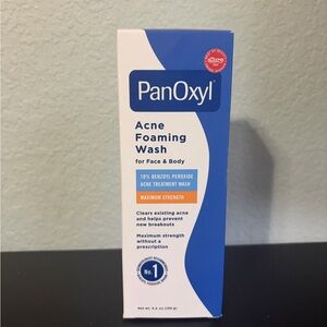 NWT Panoxyl 10% benzoyl peroxide acne foaming wash 5.5 oz
